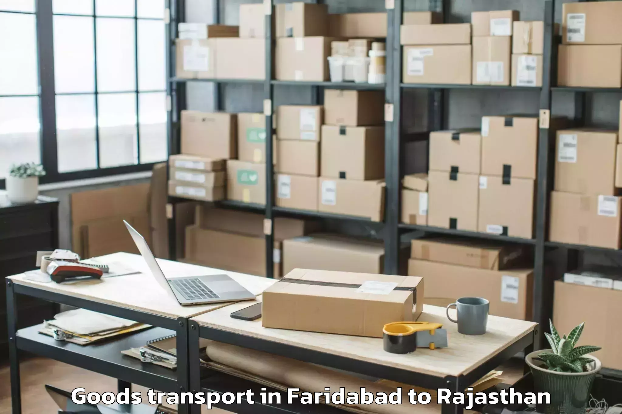 Easy Faridabad to Chittaurgarh Goods Transport Booking